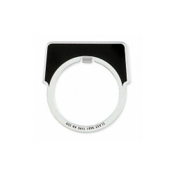 Schneider Electric Legend Plate,Half Round,On,White/Black 9001KN203