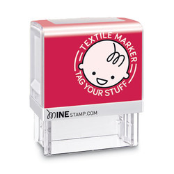 COSCO MINE Textile Stamp, 1.5" x 1.5", Black 039605