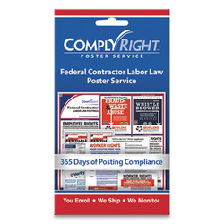 ComplyRight® POSTER,LABOR LAW,CONT ENG 098435