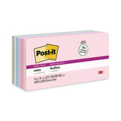 Post-it® Notes Super Sticky NOTE,PD,SPRSK3X3,12PK,AST 654-12SSNRP
