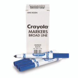 Crayola® MARKER,BLUE,12/BX 58-7800-042