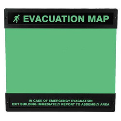 Accuform Evacuation Map Holder,11 in. x 17 in. DTA239