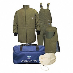 National Safety Apparel Arc Flash Protection Clothing Kit,M  KIT4SCLT40NGMD