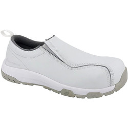 Nautilus Safety Footwear Loafer Shoe,M,9 1/2,White,PR 1607-9.5R