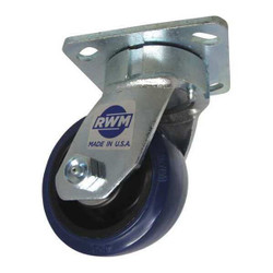 Rwm Plate Caster,Swivel,Polyurethane,5 5/8"H 65-UPR-0420-S