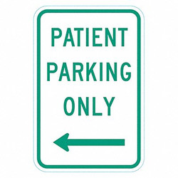 Lyle Patient Parking Sign,18" x 12" T1-6272-HI_12x18