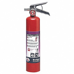Badger Fire Extinguisher,Steel,Red,BC B250P