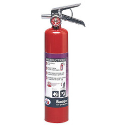 Badger Fire Extinguisher,Steel,Red,BC  B250P