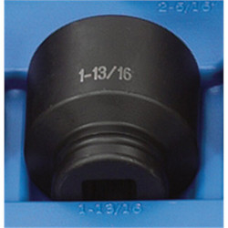 Grey Pneumatic Impact Socket,1-13/16",3/4"D,6pt. 3058R