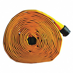 Forest-Lite Fire Hose,50 ft,Yellow,Polyester  G55H15FY50P