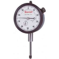 Starrett Dial Indicator,0 to 0.025 In,0-10 25-211J