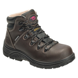 Avenger Safety Footwear 6-Inch Work Boot,W,9,Brown,PR A7130