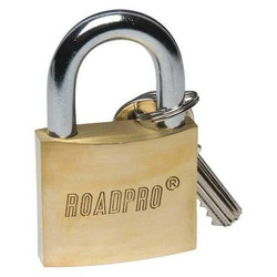 Roadpro Solid Brass Padlock,50mm,1 Shackle RPLB-50