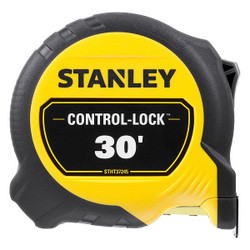 Stanley Tape Measure, 30 ft L, 1 in W, Steel STHT37245
