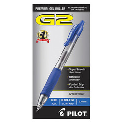 Pilot Pen,Gel,G2,Ultra Fine,Be,PK12 31278