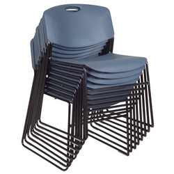 Regency Zeng Stack Chairs,Blue,PK8 4400BE8PK