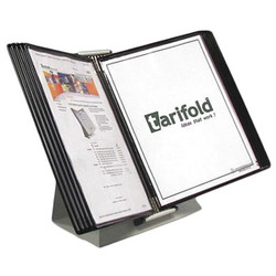 Tarifold Document Desk Display Unit,10 Black Pock D271