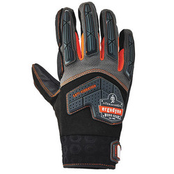 Proflex by Ergodyne Anti-Vibration Gloves,Black,M,PR 17303