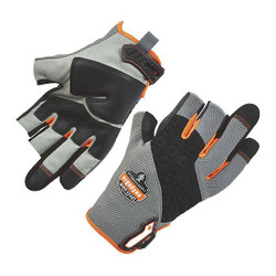 Proflex by Ergodyne Framing Gloves,Heavy-Duty,Gray,XL,PR 720