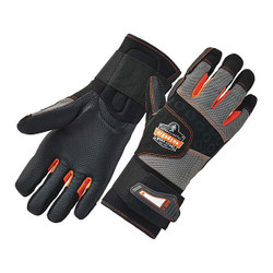 Proflex by Ergodyne Gloves,Anti-Vibe,Wrist Spprt,Blk,XL,PR 9012