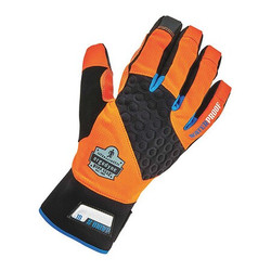 Proflex by Ergodyne Utlty Gloves,Perf Thrml Wtrprf,Orng,M,PR 818WP