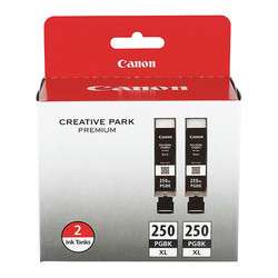 Canon Cartridges,Ink,C,M,YPK2 PGI250XL2PK