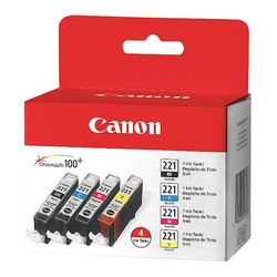 Canon Crtdgs,6,Custm02,150 Photopaper,PK4 CLI221CLPK