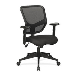Lorell Executive Mesh Mid-Back Chair,Black Back LLR84565