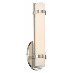 Nuvo Wall Fixture,1L,LED Sconce,Nickel 62-931