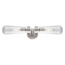 Nuvo Wall Fixture,2L,Sconce,Brushed Nickel 60-5263