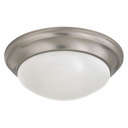 Nuvo Flush Fixture,2L,14",Frost Br Nickel 60-3272