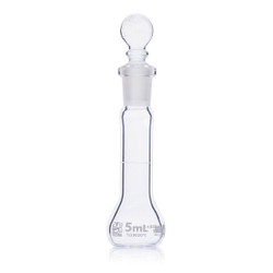 Globe Scientific Volumetric Flask,5 mL,70 mm H,PK6 8200005
