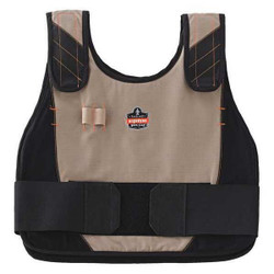 Chill-Its by Ergodyne Premium Cooling Vest Only,S/M,Khaki 6225