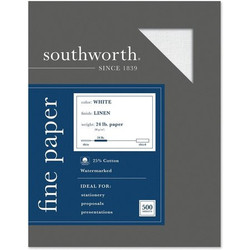 Southworth Business Paper,8.5 x 11,White,PK500 SOU554C