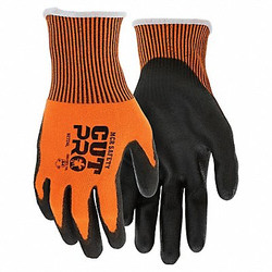 Mcr Safety Coated Gloves,Finished,Knit,2XL/11,PR 92724XXL