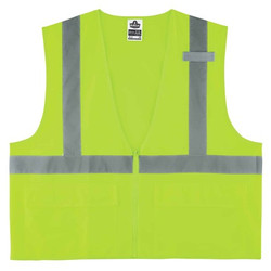Ergodyne Lime Type R Class 2 Standard Solid Vest, 8225Z