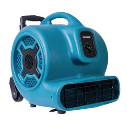 Xpower Air Mover with Telescopic Handle and Whe P-800H