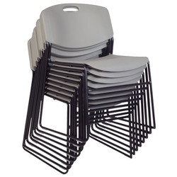 Regency Zeng Stack Chairs,Grey,PK8 4400GY8PK