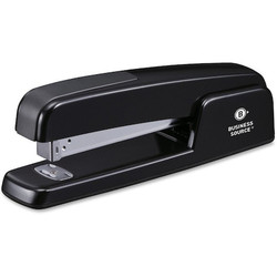 Business Source Stapler,Desk,Full,Diecst,Black 41877