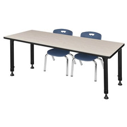 Regency Kee 72" x 30" Height Adjust Table,Maple MT7230PLAPBK45NV