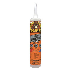 Gorilla Glue Silicone Sealant,Clear,Waterproof Caulk  108311