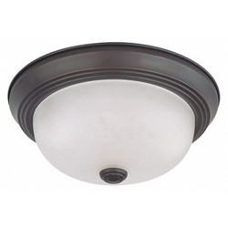 Nuvo Flush Fixture,2L,11",Frosted Bronze 60-6010