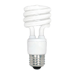 Satco Bulb,CFL,13W,T2,Medium Base,Spirals,PK4 S6236