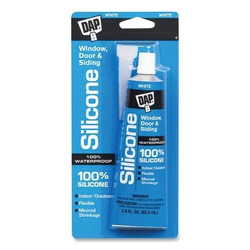 All-Purpose 100% Silicone Rubber Sealant, 2.8 oz, Tube