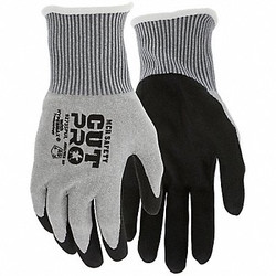Mcr Safety Coated Gloves,Finished,Knit,M/8,PR 9273SPUM