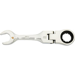 12mm 90-Tooth 12 Point Stubby Flex Combination Ratcheting Wrench 86862