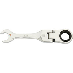 10mm 90-Tooth 12 Point Stubby Flex Combination Ratcheting Wrench 86860