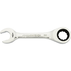 1/2" 90-Tooth 12 Point Stubby Combination Ratcheting Wrench 86853