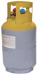 30 lb. Dot-Approved Recovery Cylinder without Float Switch, 1/4" FL-M 62010