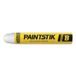 Paintstik® Original B® Solid Paint Marker, 11/16 in dia, 4-3/4 in L, White 80220